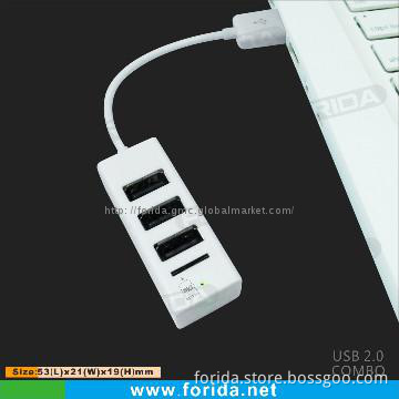 usb combo usb hub with TF card slot